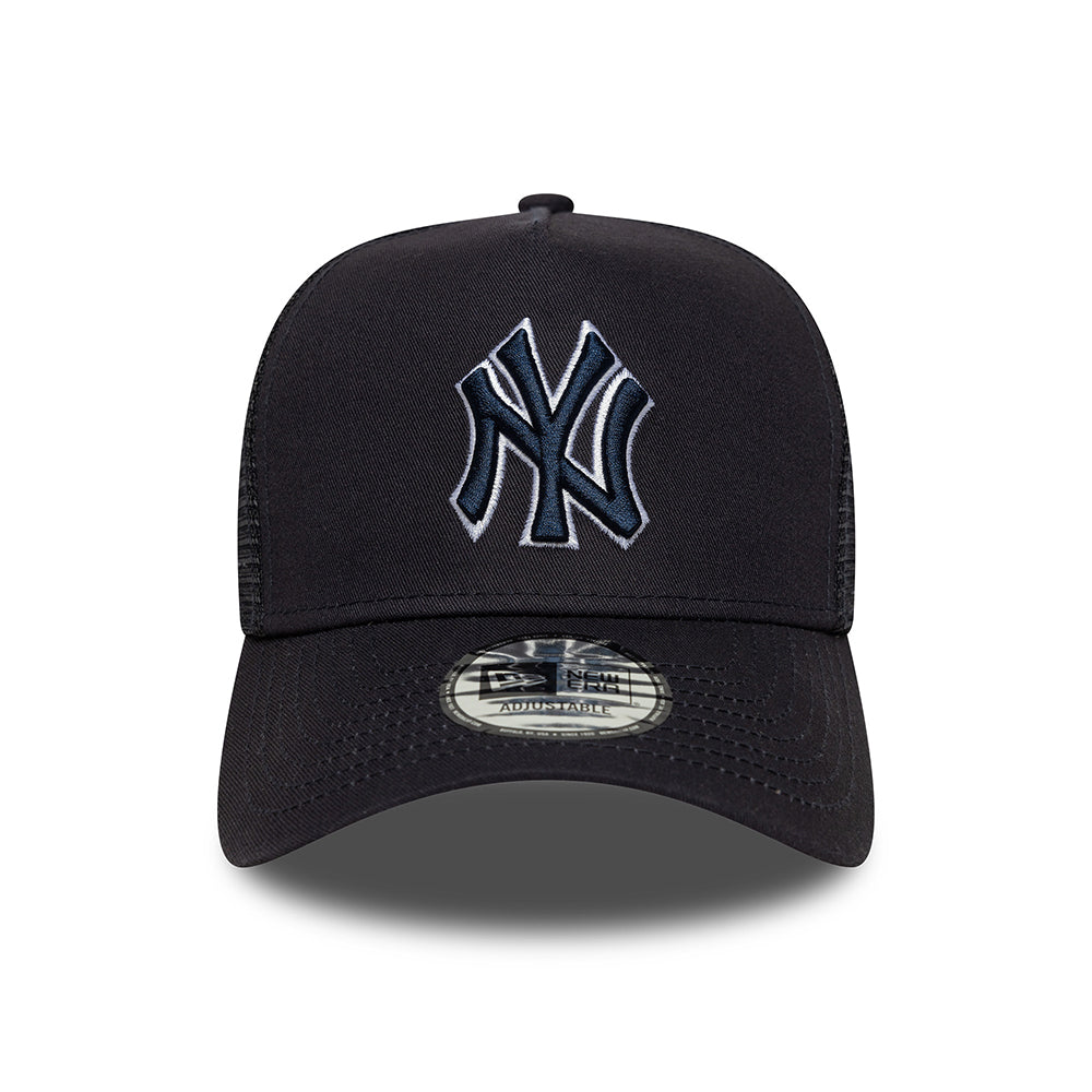 Casquette Trucker MLB Outline A-Frame New York Yankees bleu marine NEW ERA