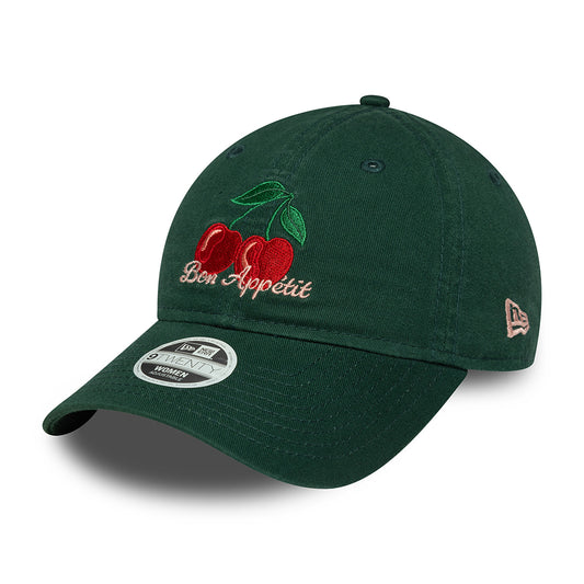 Casquette Femme 9TWENTY NE Phrase Bon Appétit vert foncé NEW ERA