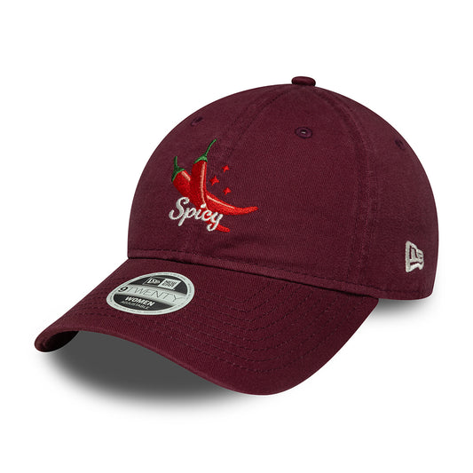 Casquette Femme 9TWENTY NE Phrase Spicy bordeaux NEW ERA