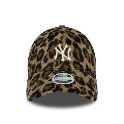 Casquette Femme 9FORTY MLB Cosy Animal New York Yankees léopard NEW ERA
