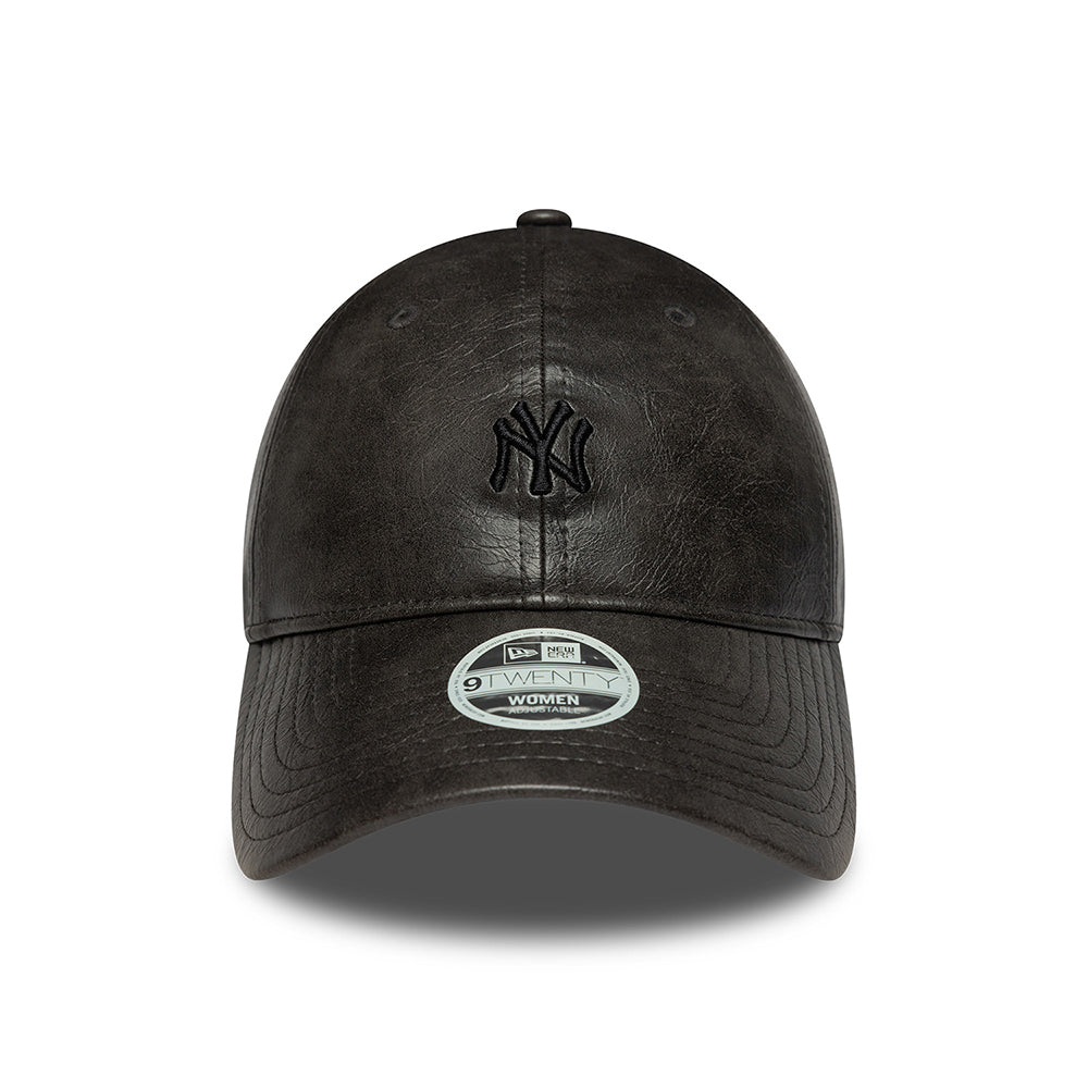 Casquette Femme 9TWENTY MLB Tonal PU New York Yankees noir sur noir NEW ERA