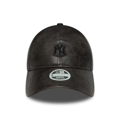 Casquette Femme 9TWENTY MLB Tonal PU New York Yankees noir sur noir NEW ERA