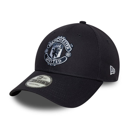Casquette 9FORTY Seasonal Manchester United FC bleu marine sur bleu marine NEW ERA