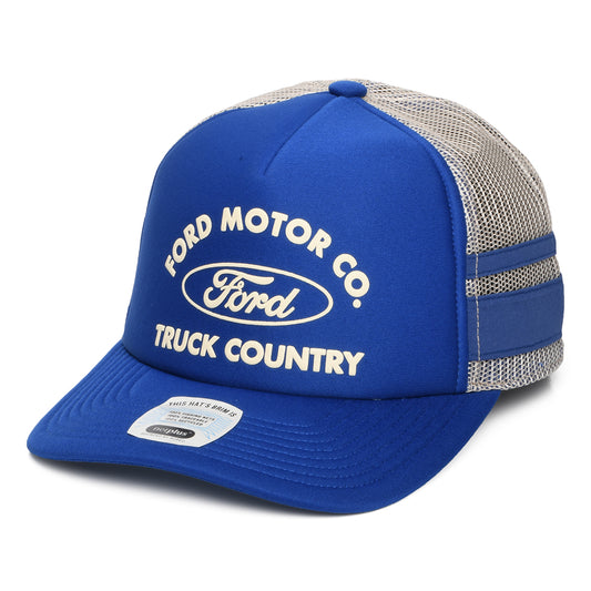 Casquette Trucker Ford Built Tough MP bleu-blanc BRIXTON