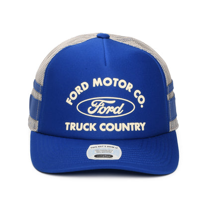 Casquette Trucker Ford Built Tough MP bleu-blanc BRIXTON