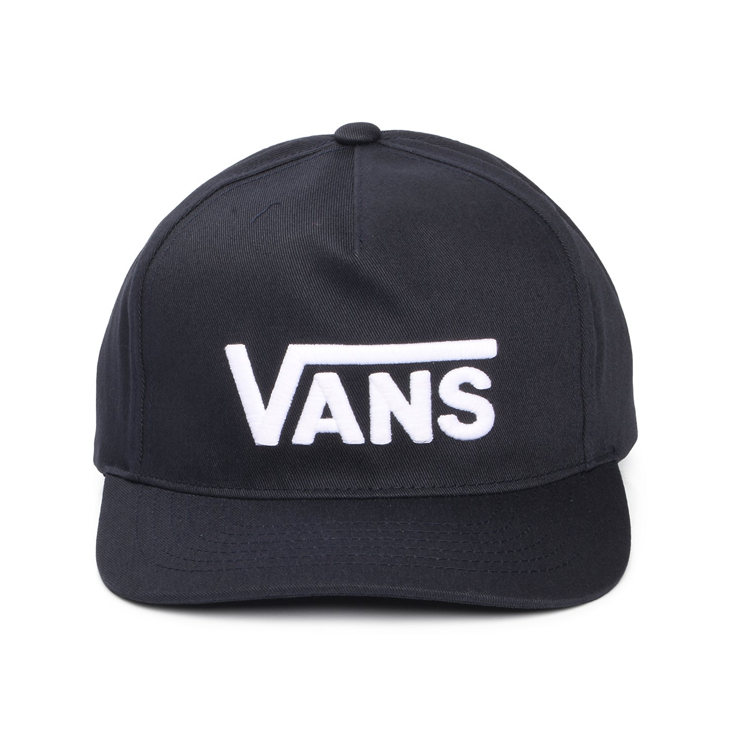 Casquette Snapback à Visière Incurvée Drop V Logo bleu nuit-blanc VANS