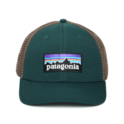 Casquette Trucker en Coton Bio P-6 Logo vert foncé PATAGONIA