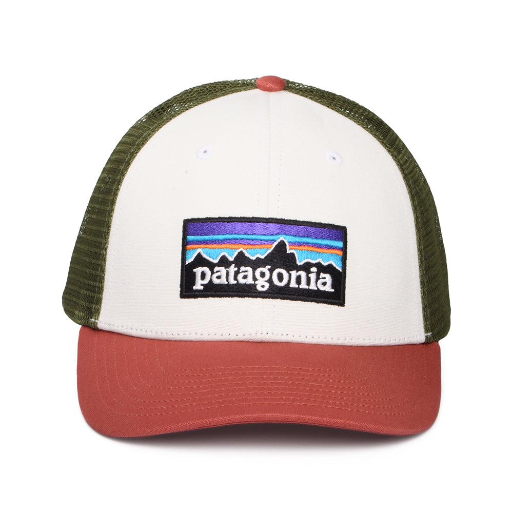 Casquette Trucker en Coton Bio LoPro P-6 Logo blanc-argile-olive PATAGONIA