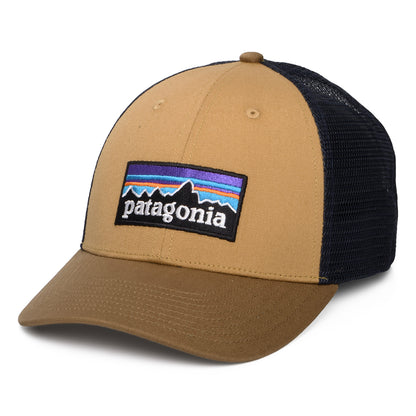 Casquette Trucker en Coton Bio LoPro P-6 Logo beige sable-bleu marine PATAGONIA