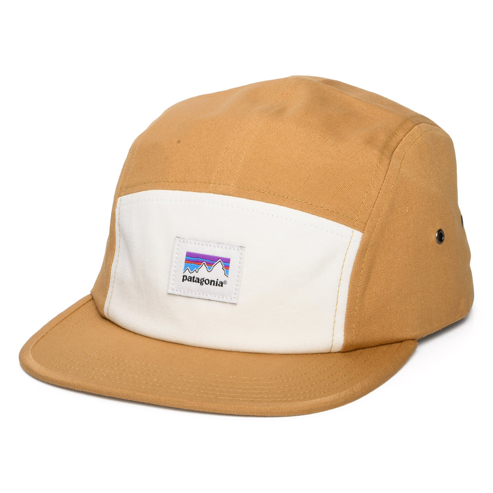 Casquette 5 Panel en Coton Bio Shop Sticker Graphic Maclure beige sable-beige PATAGONIA