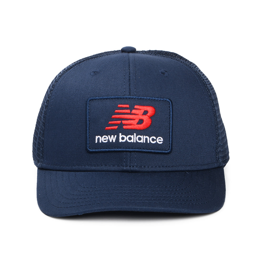 Casquette Trucker NB Stacked Patch Logo bleu marine NEW BALANCE