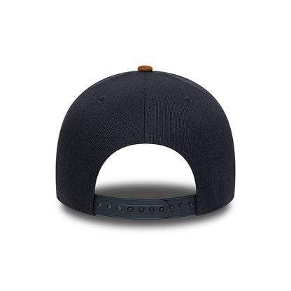 Casquette Snapback 9FORTY MLB Suede Visor A-Frame Detroit Tigers bleu marine-beige sable NEW ERA