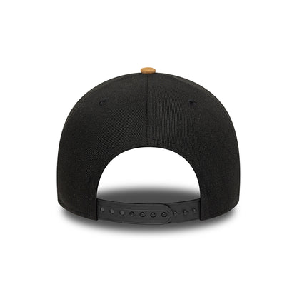 Casquette Snapback 9FORTY MLB Suede Visor A-Frame New York Yankees noir-camel NEW ERA