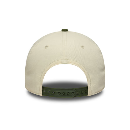 Casquette Snapback 9FORTY MLB World Series Patch A-Frame L.A. Dodgers crème-mousse NEW ERA