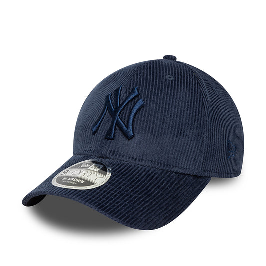 Casquette 9FORTY M-Crown MLB Cord New York Yankees bleu marine NEW ERA