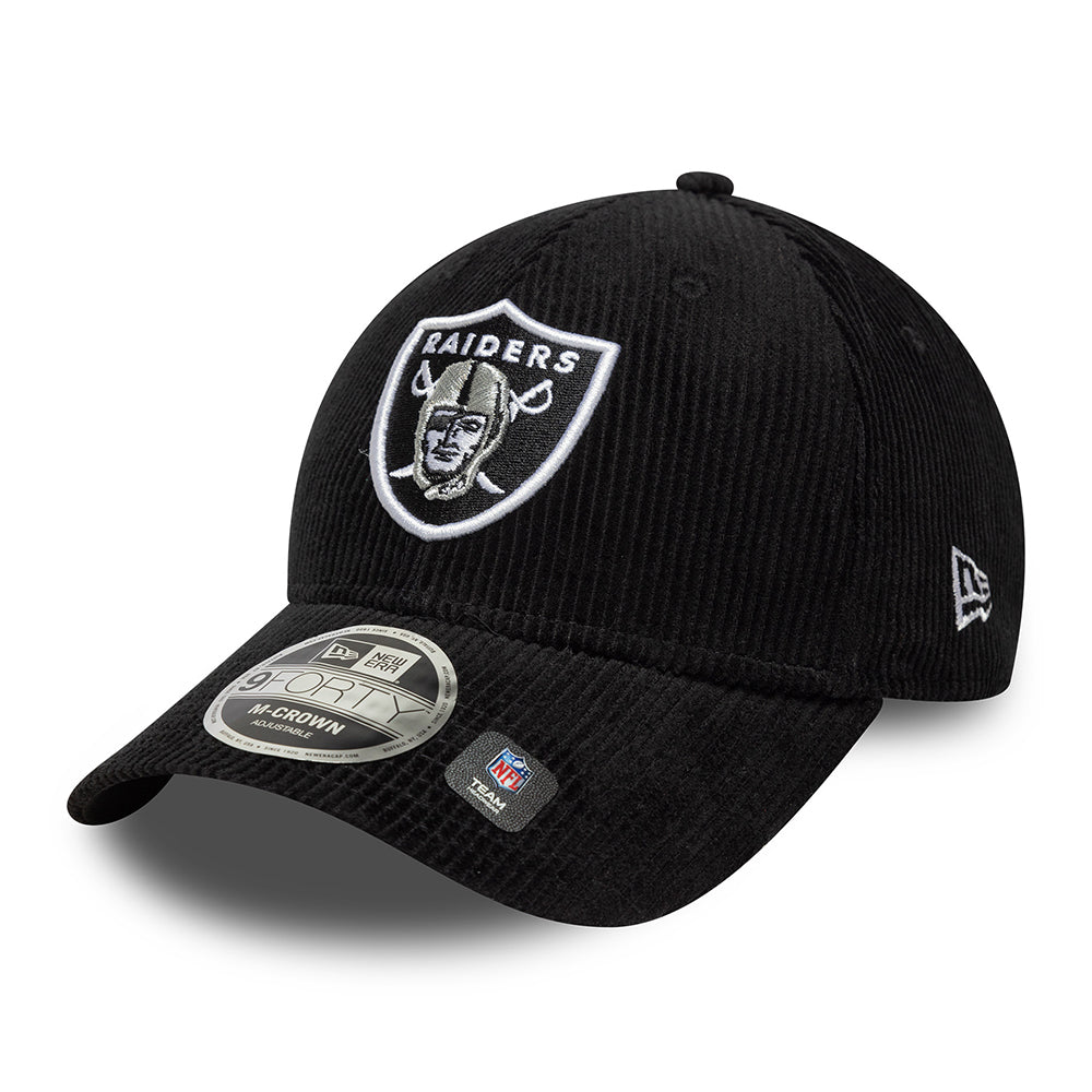 Casquette 9FORTY M-Crown NFL Cord Las Vegas Raiders noir NEW ERA