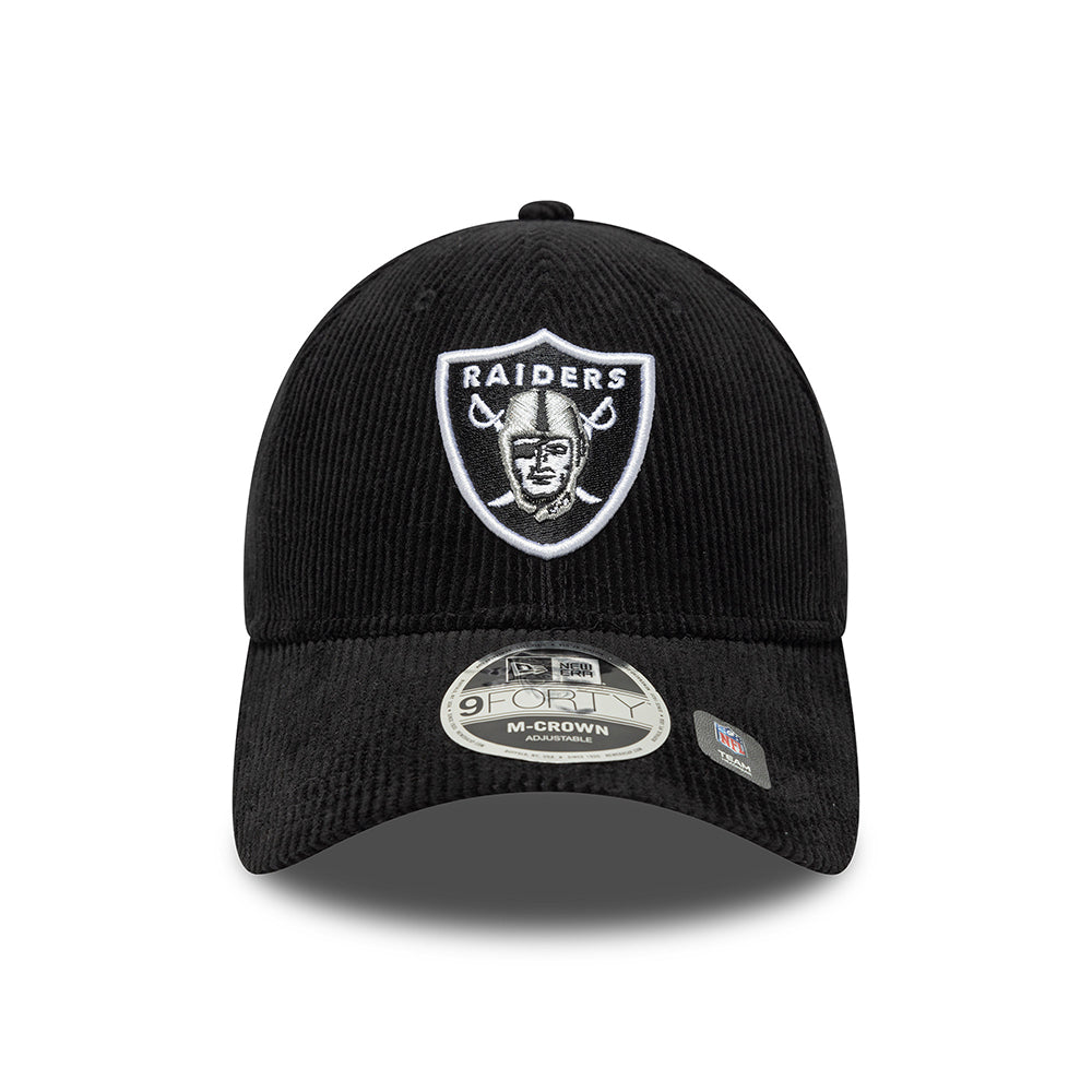 Casquette 9FORTY M-Crown NFL Cord Las Vegas Raiders noir NEW ERA