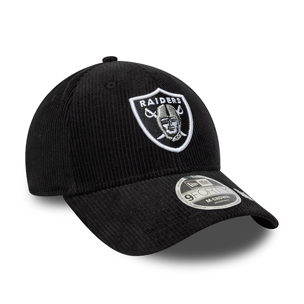 Casquette 9FORTY M-Crown NFL Cord Las Vegas Raiders noir NEW ERA