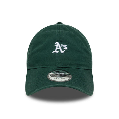 Casquette 9TWENTY MLB Mini Washed Oakland Athletics vert foncé-blanc NEW ERA