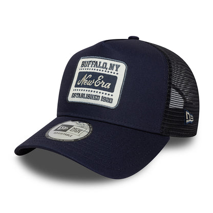 Casquette Trucker A-Frame NE Patch bleu marine NEW ERA