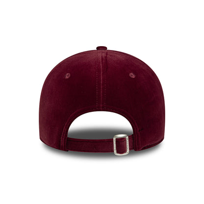 Casquette Femme 9FORTY MLB Velour Midi L.A. Dodgers bordeaux NEW ERA