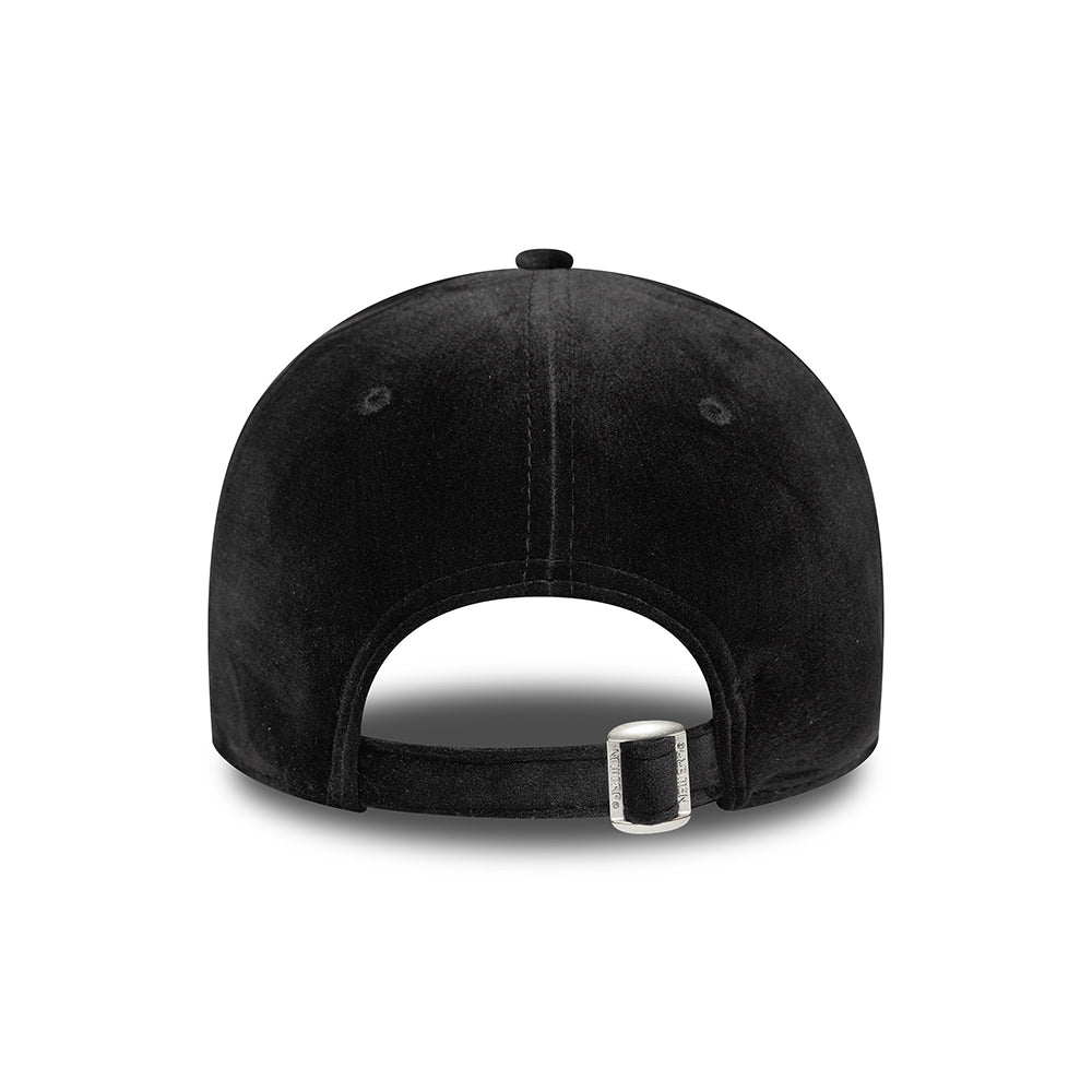Casquette Femme 9FORTY MLB Velour Midi New York Yankees noir sur noir NEW ERA