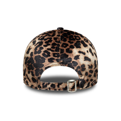 Casquette Femme 9FORTY MLB Leopard Velour New York Yankees marron-crème NEW ERA