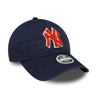 Casquette Femme 9TWENTY MLB Boucle New York Yankees bleu marine-orange NEW ERA