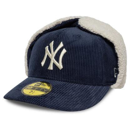 Casquette Avec Protège-Oreilles 59FIFTY MLB Cord Dogear New York Yankees bleu marine NEW ERA