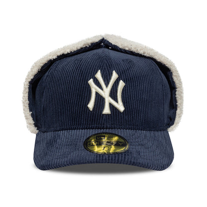 Casquette Avec Protège-Oreilles 59FIFTY MLB Cord Dogear New York Yankees bleu marine NEW ERA