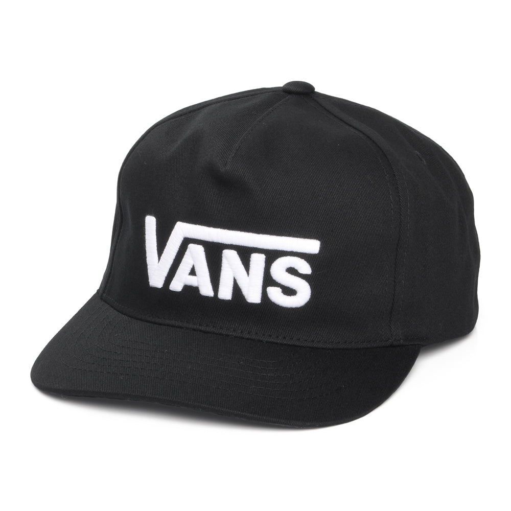 Casquette Snapback à Visière Incurvée Drop V Logo noir-blanc VANS