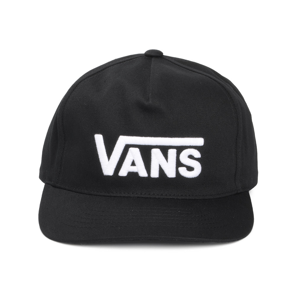 Casquette Snapback à Visière Incurvée Drop V Logo noir-blanc VANS