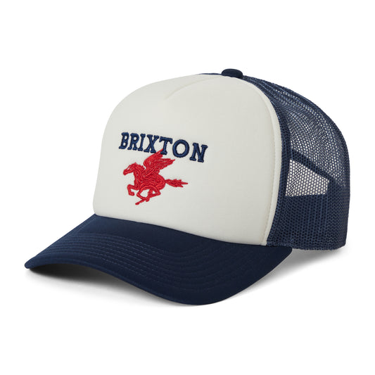Casquette Trucker Pegasus NetPlus MP blanc-bleu marine BRIXTON