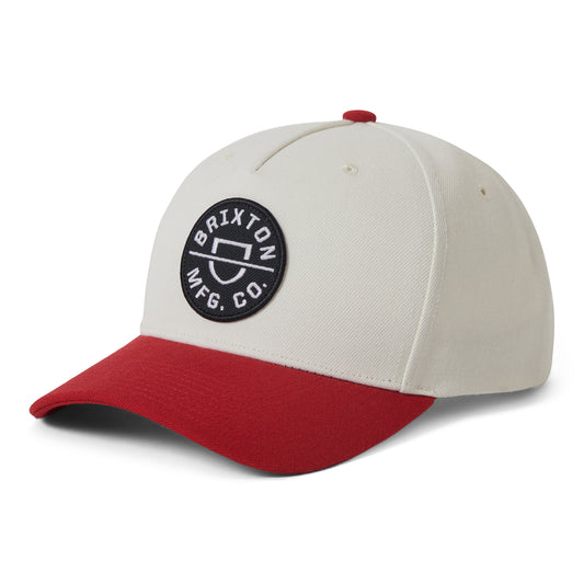 Casquette Snapback Crest C NetPlus MP blanc cassé-rouge BRIXTON