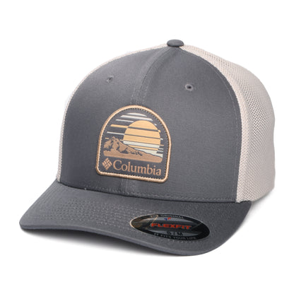 Casquette Trucker Flexfit Peaceful Perspective gris foncé-pierre COLUMBIA