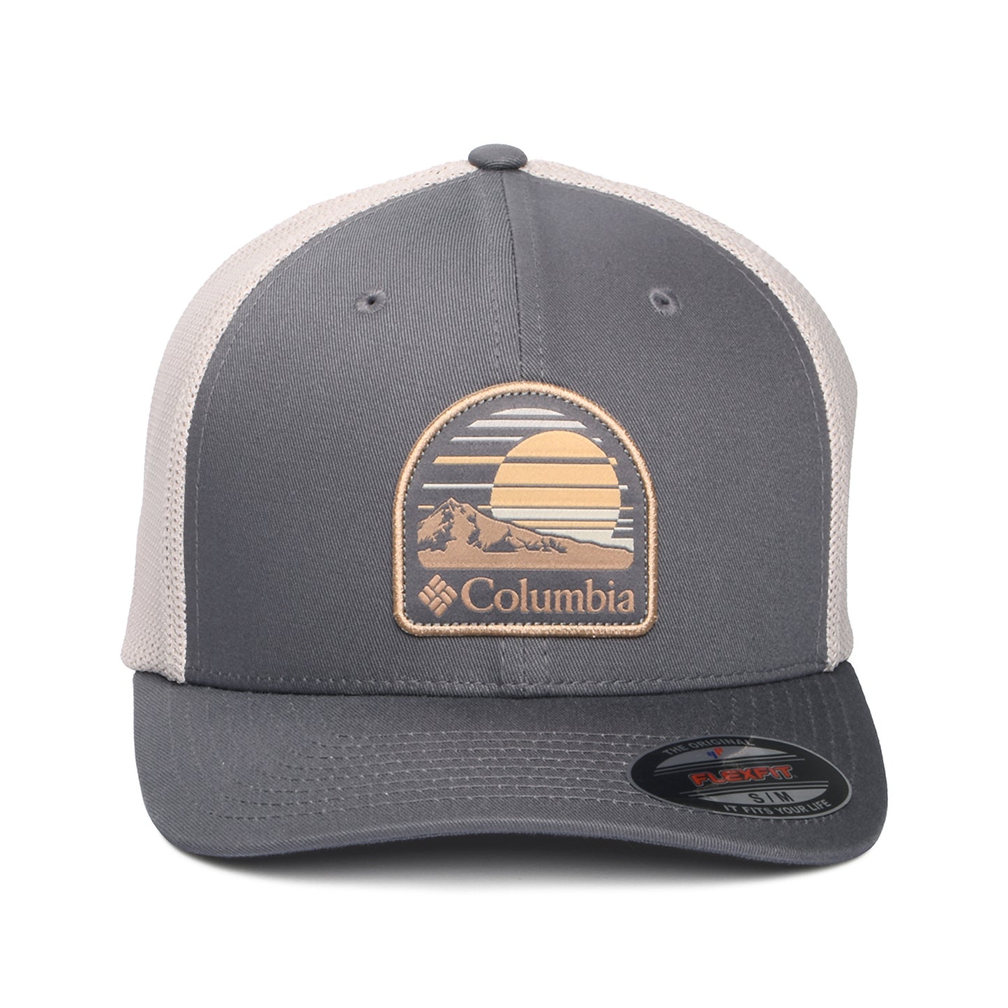 Casquette Trucker Flexfit Peaceful Perspective gris foncé-pierre COLUMBIA