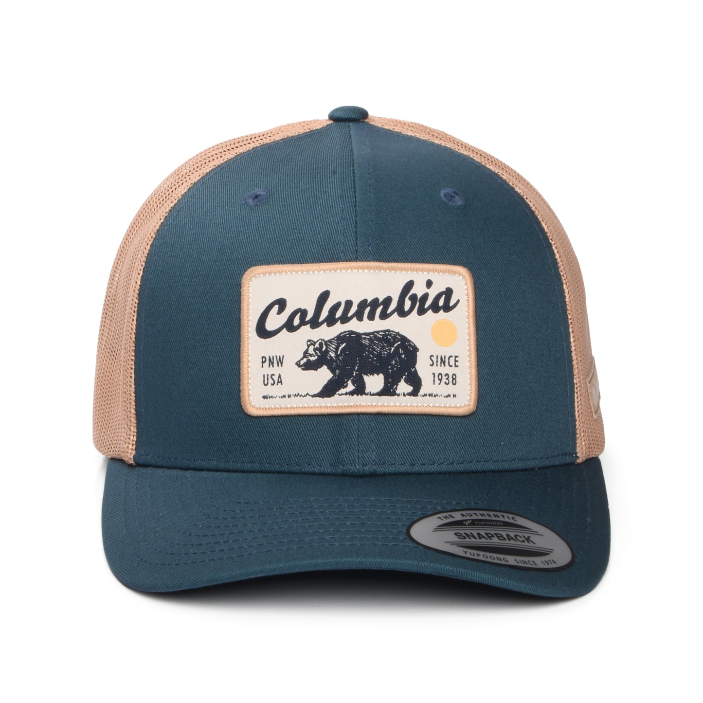 Casquette Trucker Pacific Northwest Bear Mesh bleu sarcelle-sable COLUMBIA