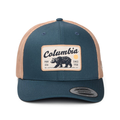 Casquette Trucker Pacific Northwest Bear Mesh bleu sarcelle-sable COLUMBIA