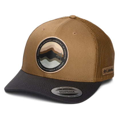 Casquette Trucker Circular Landscape Mesh sable du désert-anthracite COLUMBIA