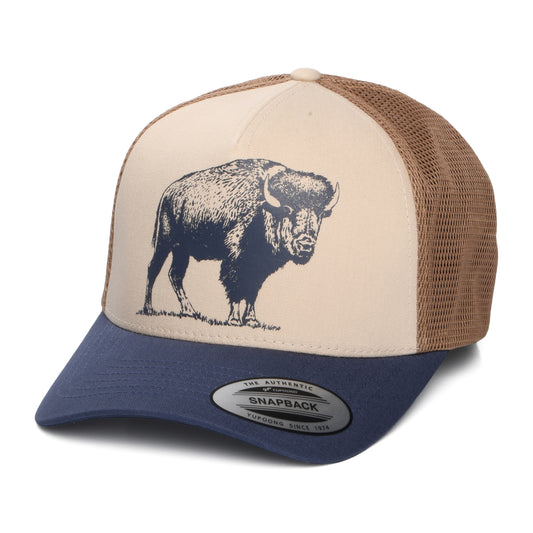 Casquette Trucker Delta Buffalo Roam Road Ready beige-marron-bleu marine COLUMBIA