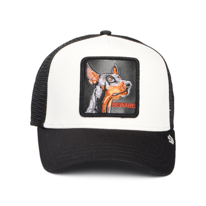 Casquette Trucker Beware blanc-noir GOORIN