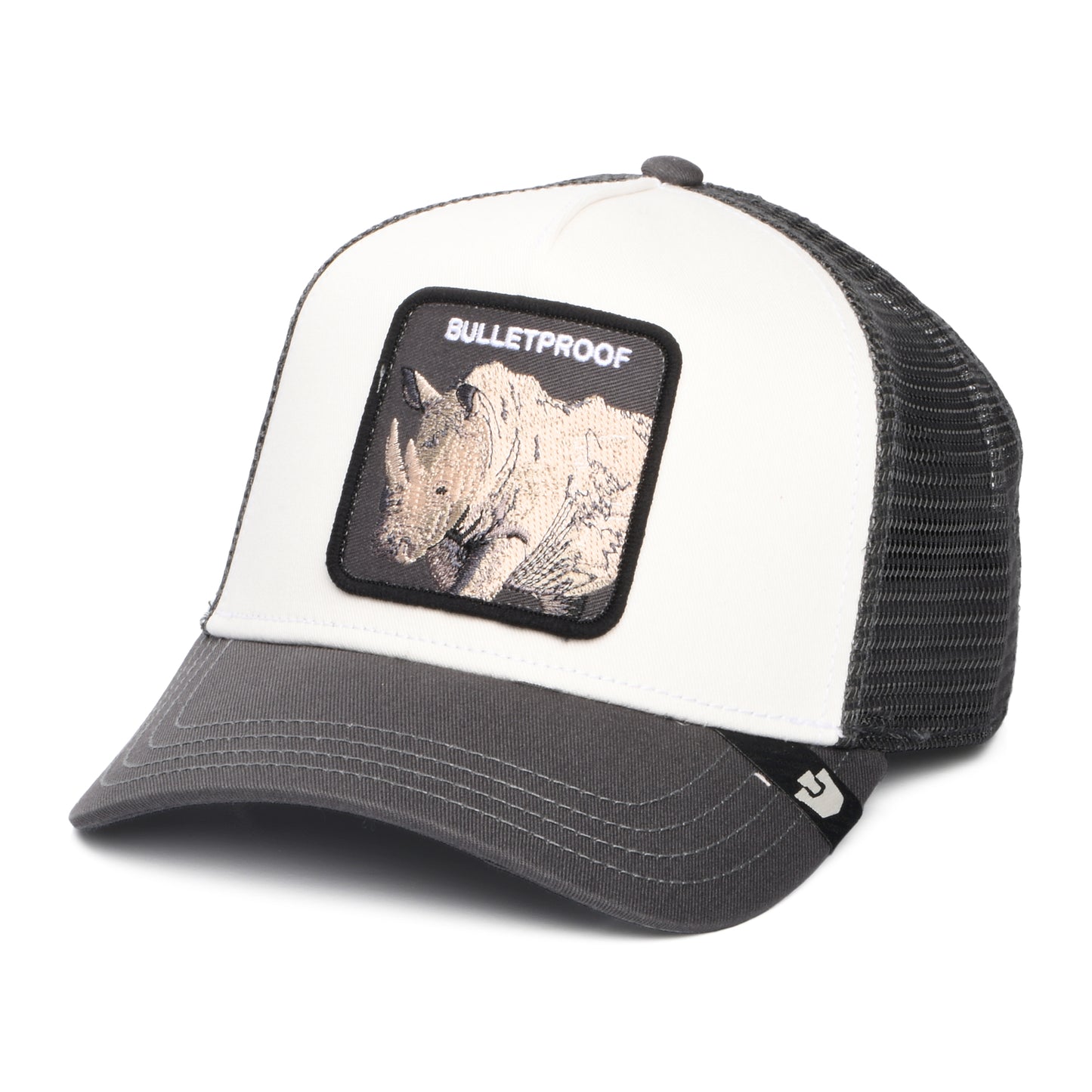 Casquette Trucker Bulletproof blanc-gris GOORIN