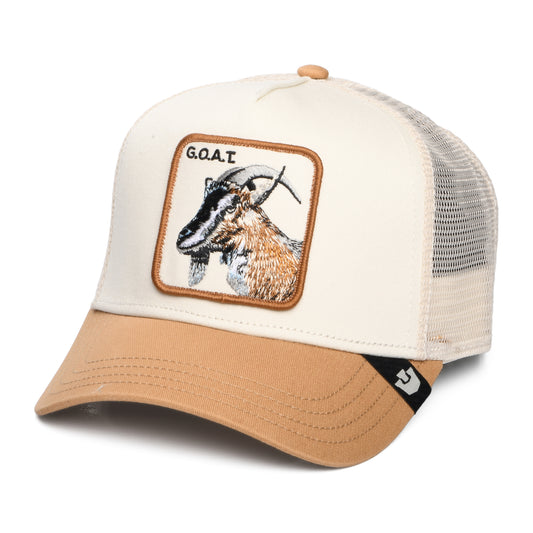 Casquette Trucker Goat crème-beige sable GOORIN