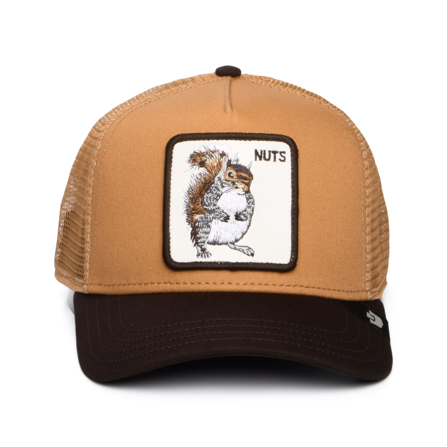 Casquette Trucker Nuts beige sable-marron GOORIN