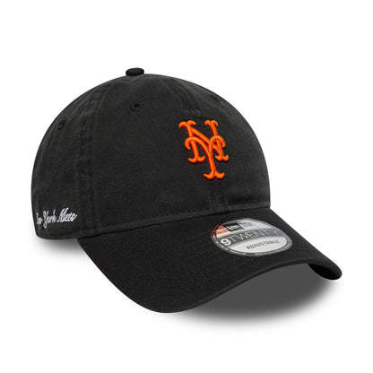 Casquette 9TWENTY - MLB Washed Script New York Mets noir-orange NEW ERA