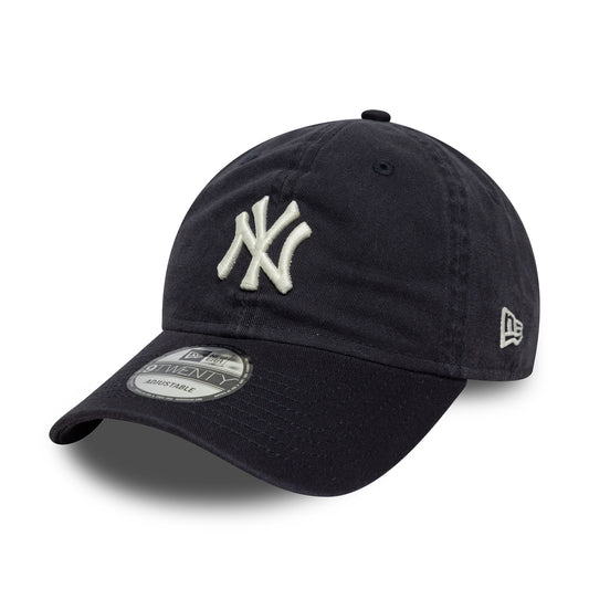 Casquette 9TWENTY MLB Washed Script NY Yankees bleu marine-blanc NEW ERA