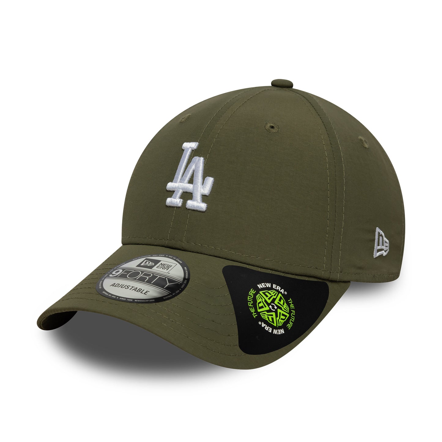 Casquette 9FORTY MLB Recycled Midi L.A. Dodgers olive-blanc NEW ERA