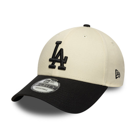 Casquette 9FORTY MLB Colourblock L.A. Dodgers crème-noir NEW ERA