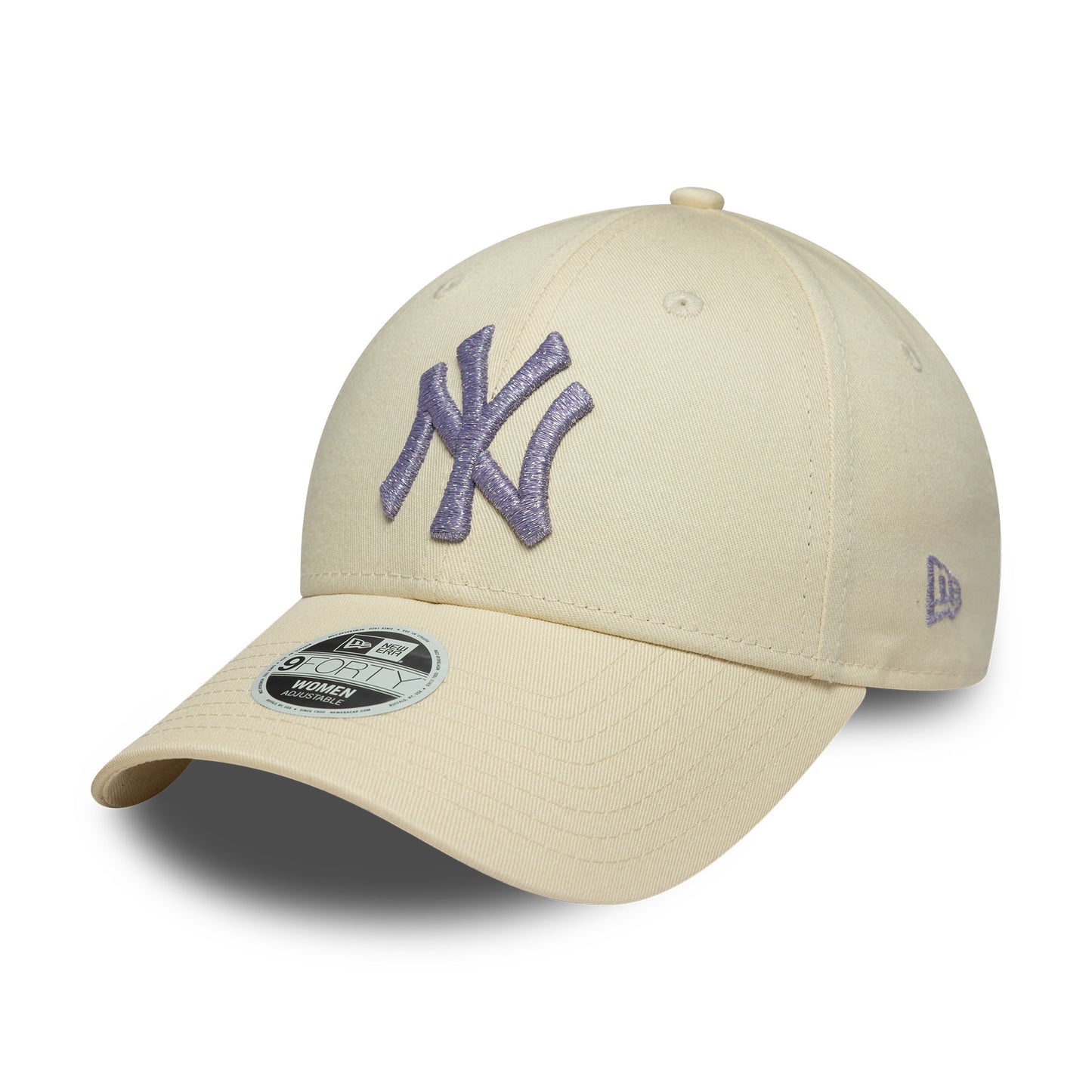 Casquette Femme 9FORTY MLB Metallic Logo New York Yankees crème-lavande NEW ERA