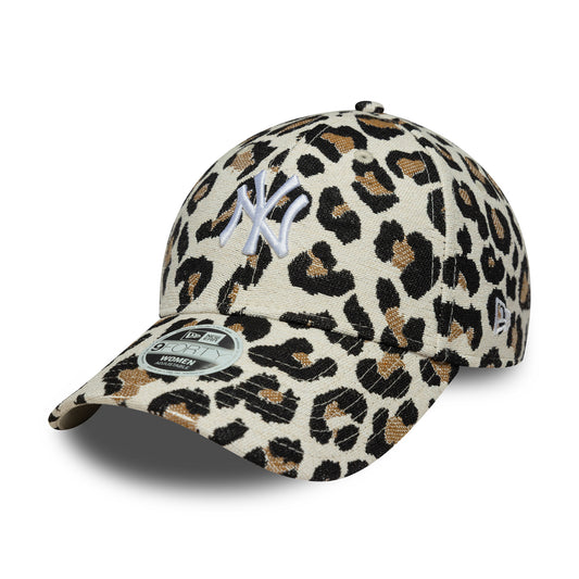 Casquette Femme 9FORTY MLB Leopard Midi New York Yankees beige NEW ERA